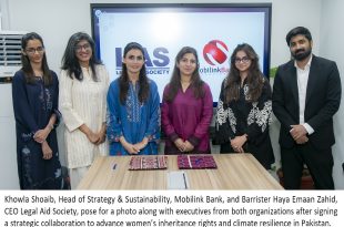 Mobilink Bank and Legal Aid Society Join Forces to Strengthen Women’s Inheritance Right