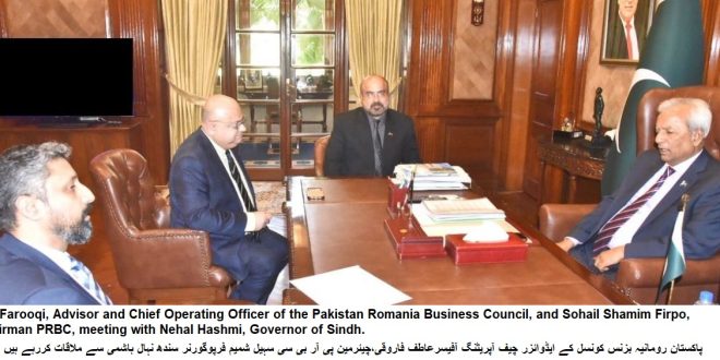 Delegation Meets Governor Sindh to Enhance Pakistan–Romania Economic Cooperation