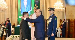Muhammad Saeed Sheikh Honoured with Sitara-e-Khidmat at Aiwan-e-Sadr