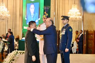 Muhammad Saeed Sheikh Honoured with Sitara-e-Khidmat at Aiwan-e-Sadr