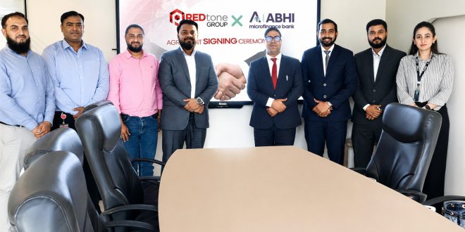 ABHI Microfinance Bank entered into a strategic partnership with REDtone Group