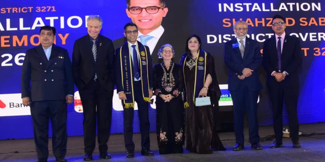 Rotary District 3271 Installs Shahzad Sabir as Governor, Launches Centenary Service Initiatives