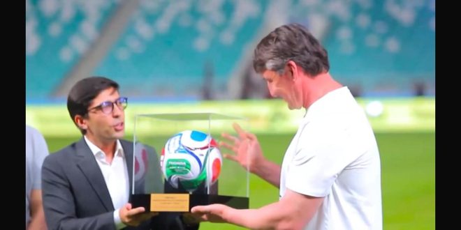 Pakistan Showcases Sialkot-Made FIFA World Cup Ball During Uzbekistan-Portugal Match