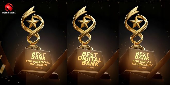 Mobilink Bank Wins Three FinanceAsia Awards, Named Pakistan’s Best Digital Bank