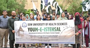 DUHS Holds Kashmir Solidarity Walks on Youm-e-Istehsal-e-Kashmir