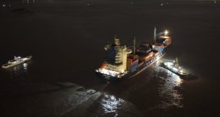 Chinese Container Ship Sails to Europe Through Arctic Route