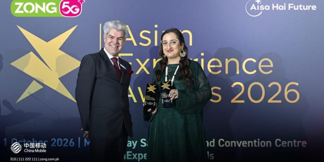 Zong Makes History with Double Win at Asian Experience Awards 2026